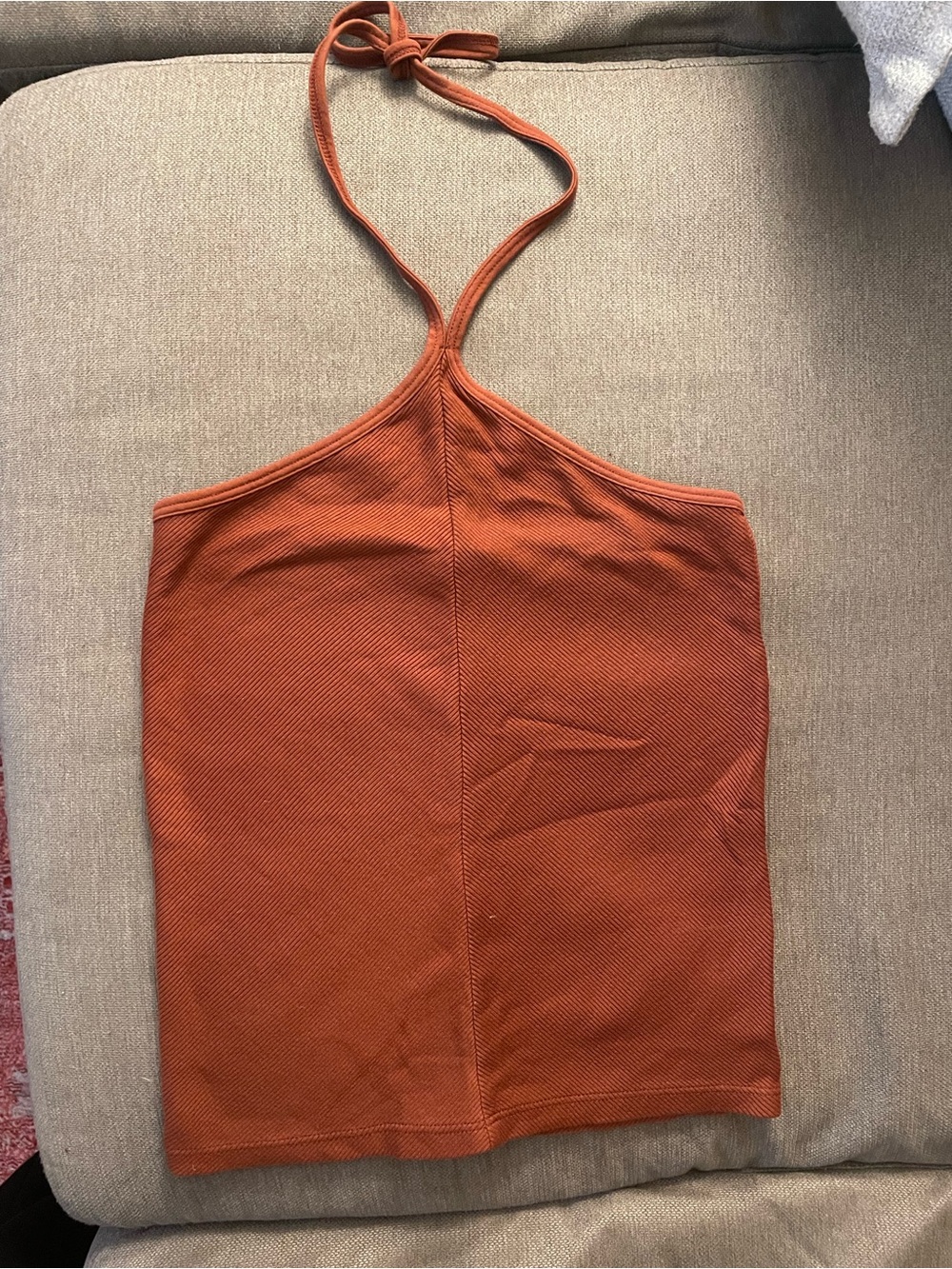 Rag & Bone orange halter top